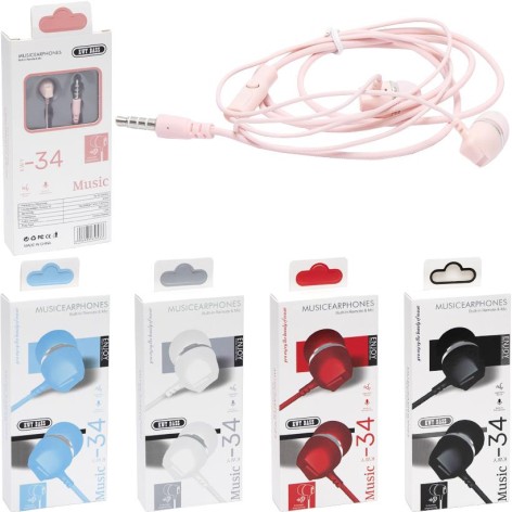 Наушники вакуумные KWY-34