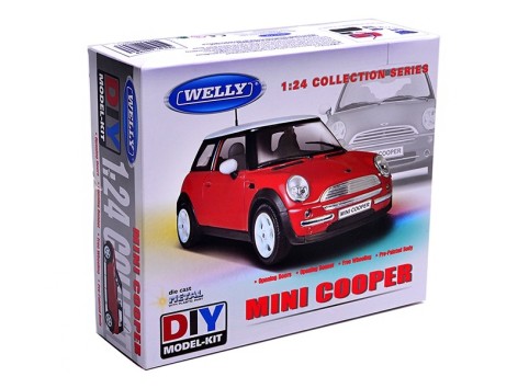 Welly Сборная модель машинка металлическая 1:24 Mini Cooper