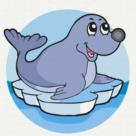 Картина за номерами "Морський котик"?