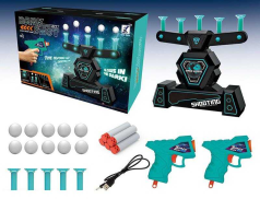 Повітряний тир 3362 (24/2) на батарейках, працює від USB, 2 пістолета, 10 м'яких патронів, в коробці