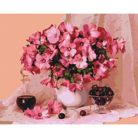 Картина за номерами: Цвітіння та вишні