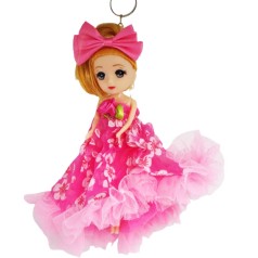 Лялька-брелок з бантом 