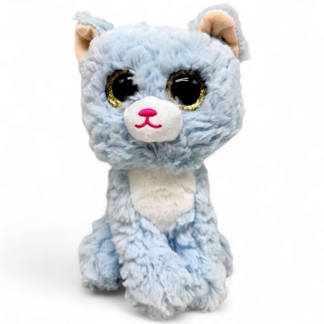 М'яка іграшка "Очі. Котик" (18 см), блакитний