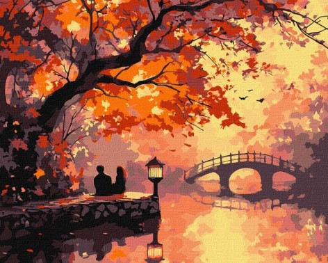 Картина по номерам - Осенняя идиллия 40х50 см.