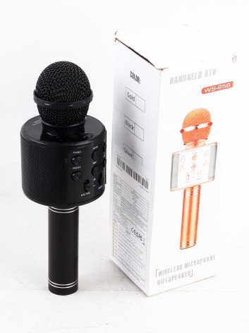 УЦЕНКА 40% Караоке мікрофон WS-858 ЗОЛОТИЙ //