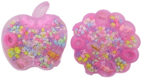 Набір для плетіння-намистинки з БІЖУТЕРІЄЮ в кор. Квітка, Яблуко-2в. (10 * 12)