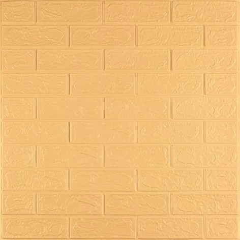 3D панель самоклеюча 700х770х3мм цегла Жовто-пісочна (009-3) SW-00000229