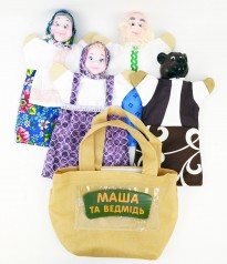 Кукольный домашний театр МАША И МЕДВЕДЬ (4 персонажа)