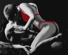 Набір для розпису по номерах Ideyka Червона спокуса 40х50 см КНО8519