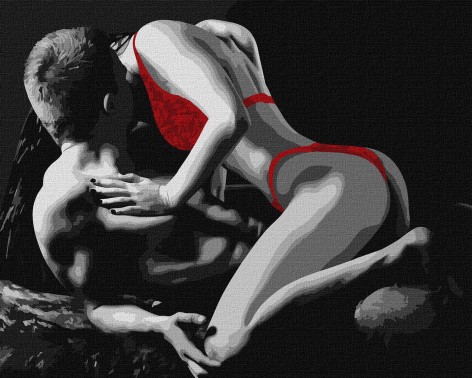 Набір для розпису по номерах Ideyka Червона спокуса 40х50 см КНО8519