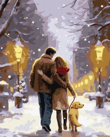 Картина по номерам - "Семейная прогулка" ©art_selena_ua, 40х50см