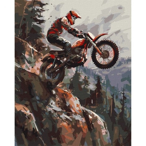 Набор для росписи "Экстрим в горах" 40х50см