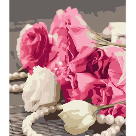 Набор для росписи по номерам Нежность и роскошь Strateg размером 30х40 см (LY43)