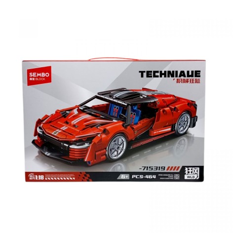 Конструктор "Машинка", 464 элемента, масштаб 1:18, в коробке