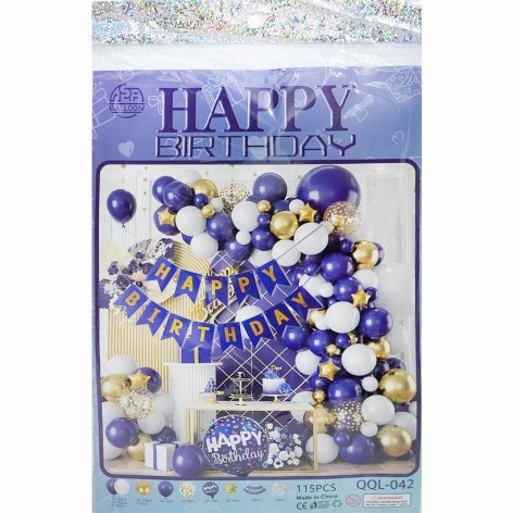 Набор воздушных шаров для создания фотозоны, 115 штук 1404-5/QQL-042