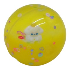 Мяч прыгун 5,5 см желтый