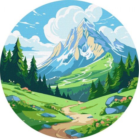 Картина по номерам (круглая) 