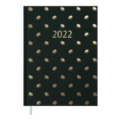 Щоденник датований 2022 MODERNA, A5, т-зелений