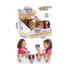 Кукла детская 12 см с разнообразными нарядами и волосами, которые легко укладываются (LK3100-11)