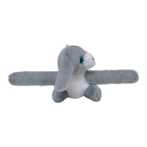 Мягкий слэп-браслет "Собачка" (серый)