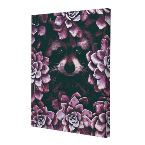 Картина за номерами Riviera Blanca "Єнотик" 40x50 см 24 кольори (RB-0296)