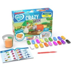 Набір тіста для ліплення Crazy Farm (18 кольорів)