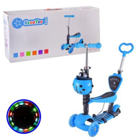 Самокат триколісний Синій