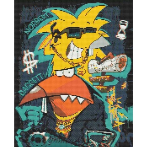 Алмазна мозаїка "Злюки бобри (Круті бобри)" 40х50 см