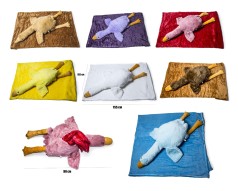 М'яка іграшка ГУСЬ ПЛЕД гуска - 90см, плед 102*155 см //