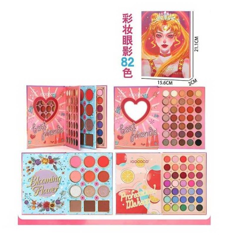 Косметика 70 кольорів тіней, рум'яна, хайлайтери, в кор. 