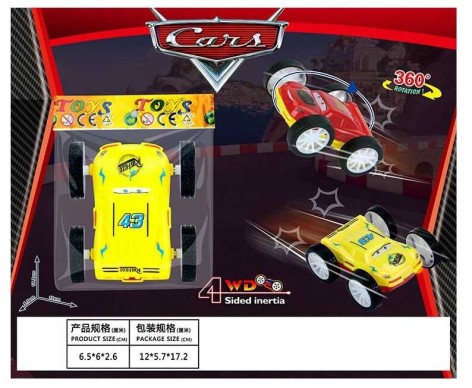 Машинка герой мультфільму, два кольори в одному, інерція, у п/е 