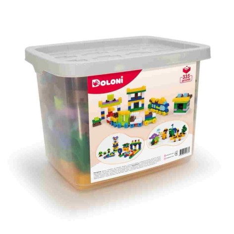 Дитячий конструктор Doloni "Паркінг/Трек/Залізниця/Динозаври" 335 деталей (013999/01)