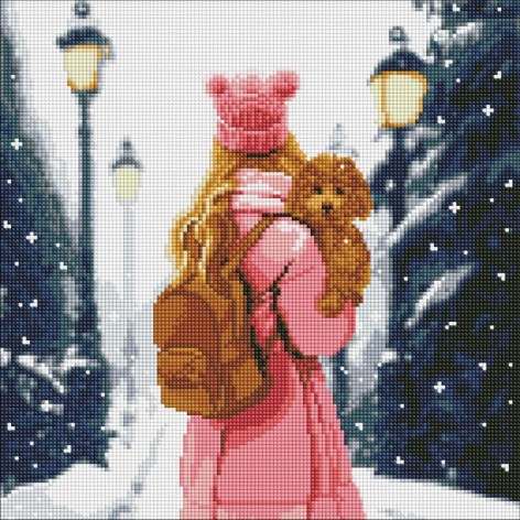 Набор с алмазной мозаикой без подрамника 