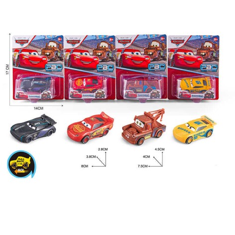 Машинка 4 вида, герой, инерция, на листе  /360-2/