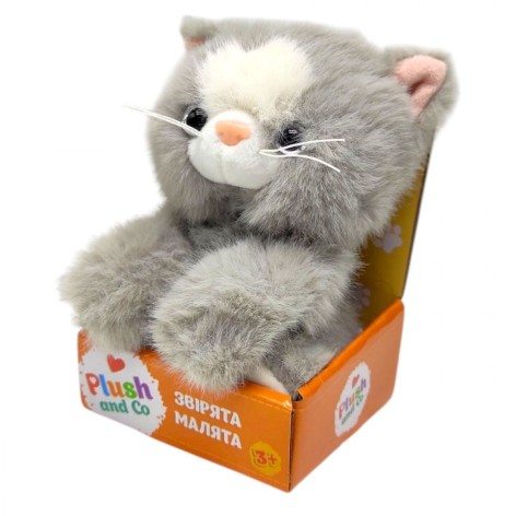 Мягкая игрушка КОТИК (СЕРЫЙ)