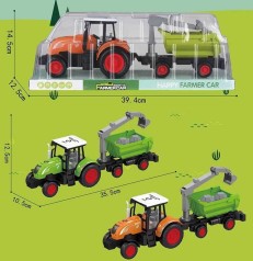 Трактор 2 види, інерція, знімний причіп, в слюді 