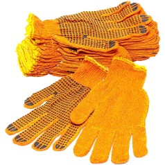 Рукавички робочі з точкою, 12 пар в уп. К-Р01/2205