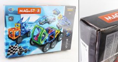 УЦЕНКА 20% Конструктор магнитный, будтехника, 87 дет., в кор-це, 55-37-8 см. /8/