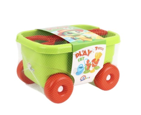 Іграшка "Набір для гри з піском та водою у візку ТехноК"