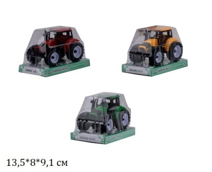 Трактор игрушечный 9970A инерционная, 3 цвета пластик 13,5*8*9,1