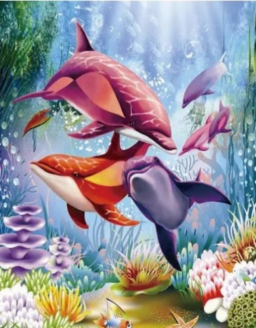 Алмазна мозаїка за номерами 40*50 