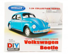 Welly Сборная модель, машинка металлическая, масштаб 1:24 VW BEETLE