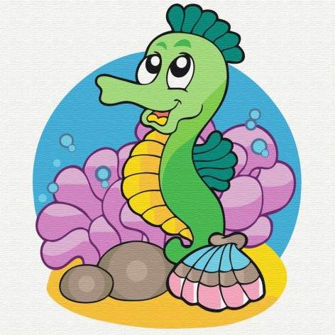 Картина за номерами "Морський коник"?