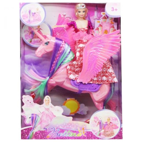 Кукла "Bettina" с единорогом (розовый)