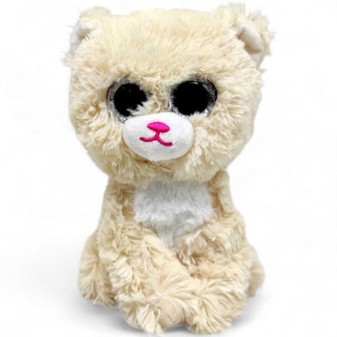 М'яка іграшка "Очі. Котик" (18 см), кремовий