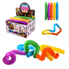 Игрушка Pop Tubes 6 цветов, размер игрушки - 20*2.9 см, в расправленном виде - 70 см 24 шт. в коробке 22*19*12.5 см