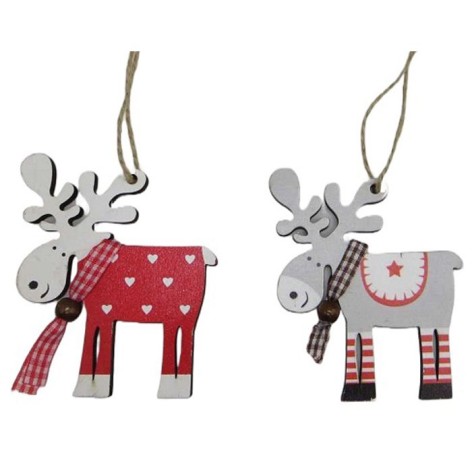 Подвеска новогодняя деревянная 