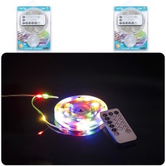 Гірлянда USB LED 100L стрічка 10 метрів, із музикою D-50X на блістері