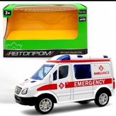 Машина металева "Автопром. Газель" (біла)