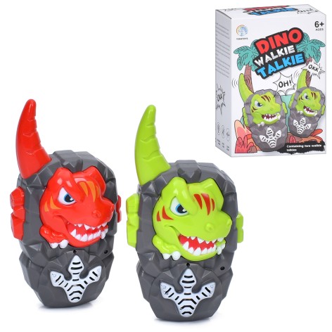 Рація  2шт, динозавр, 13см, 2 кольори, в кор-ці, 10-14-7,5см 